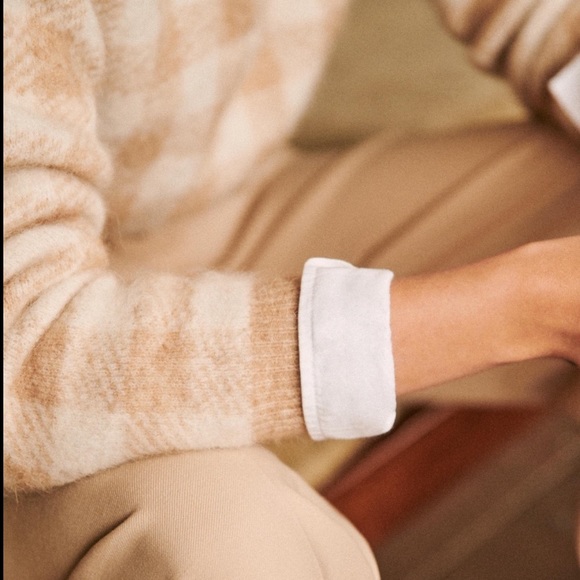 Sézane Becky Gingham Jumper Paris Sweater - Picture 5 of 15